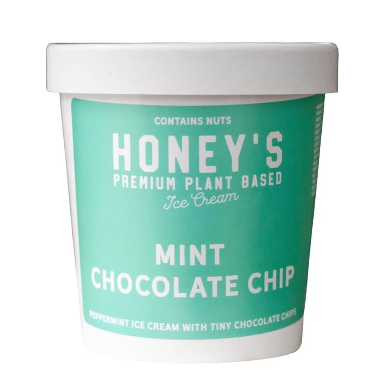 A pink of Honey's Vegan Mint Chocolate Chip Ice Cream for an article about the best purchases our editors made in August 2025.