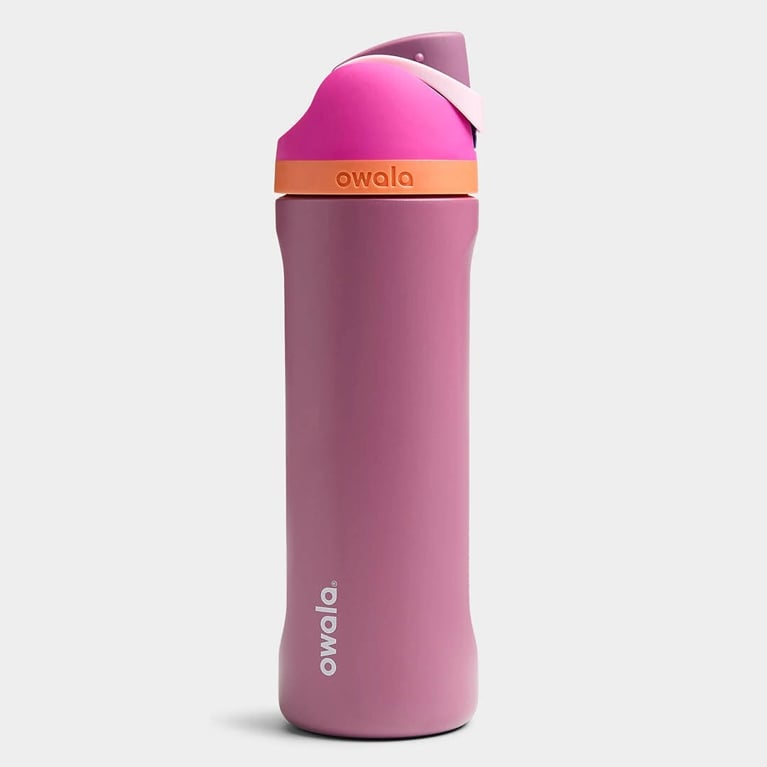 A pink Owala FreeSip Insulated 24 oz. water bottle for an article about the best purchases our editors made in August 2025.