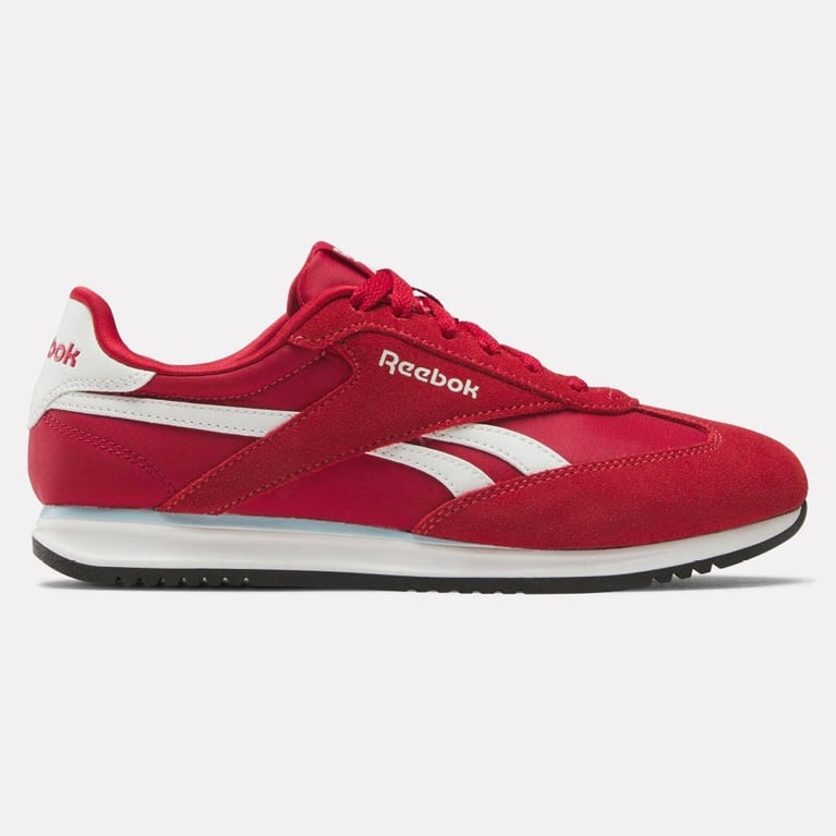 A pair of red Reebok World 70 sneakers for an article about the best purchases our editors made in August 2025.