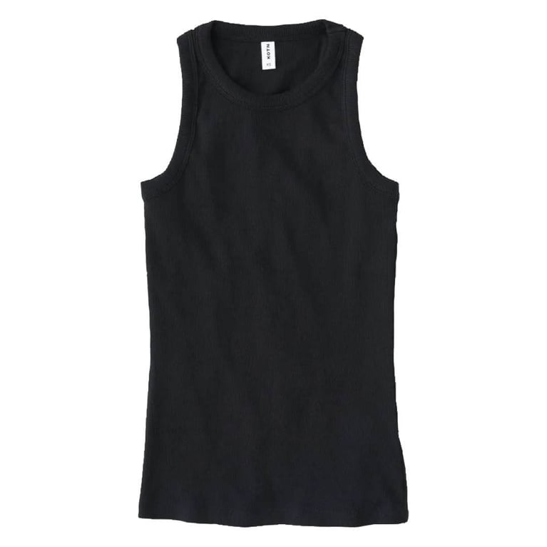 A black Kotn racer tank top for an article about Chatelaine editors best purchases for July 2025.