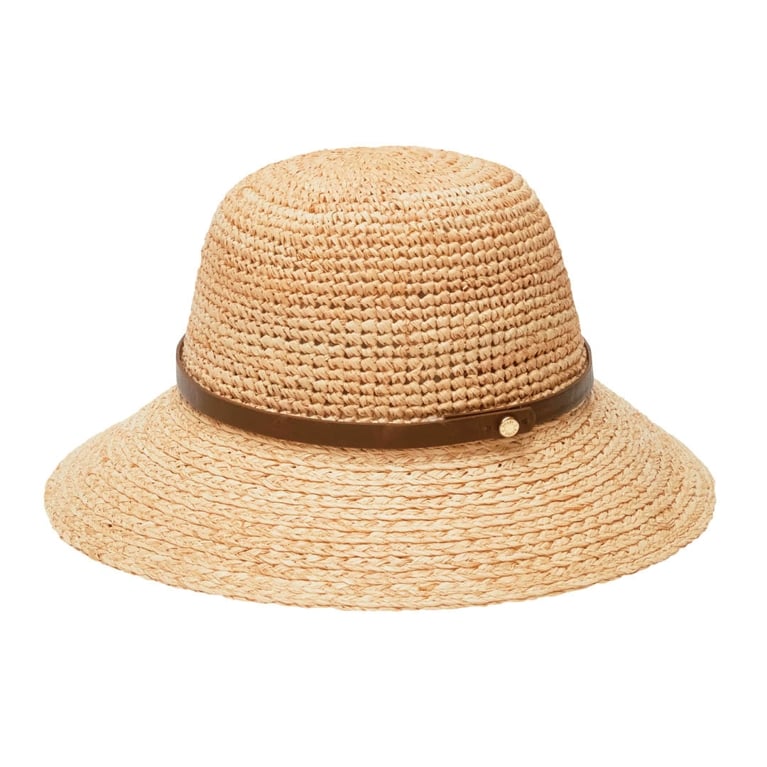 A raffia hat from Tilley for an article about how to protect your hair from sun damage in the summer.