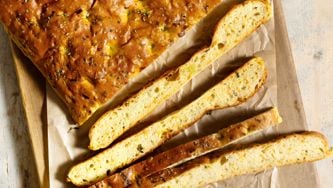 Sweet Potato Focaccia with Garlic & Thyme