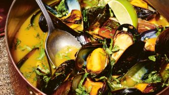 Curried Mussels