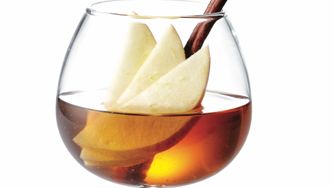 Calvados-Vermouth Fall Cocktail