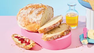 Big-Batch Whole-Wheat No-Knead Bread