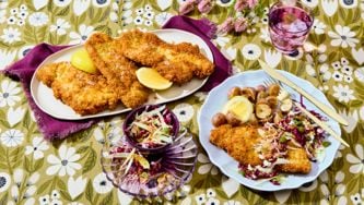 Pork Schnitzel With Fennel And Radicchio Slaw