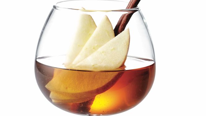 Calvados-Vermouth Fall Cocktail
