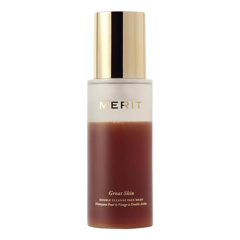 Merit Great Skin Double Cleanse Face Wash for an article about the best beauty products for August 2025.