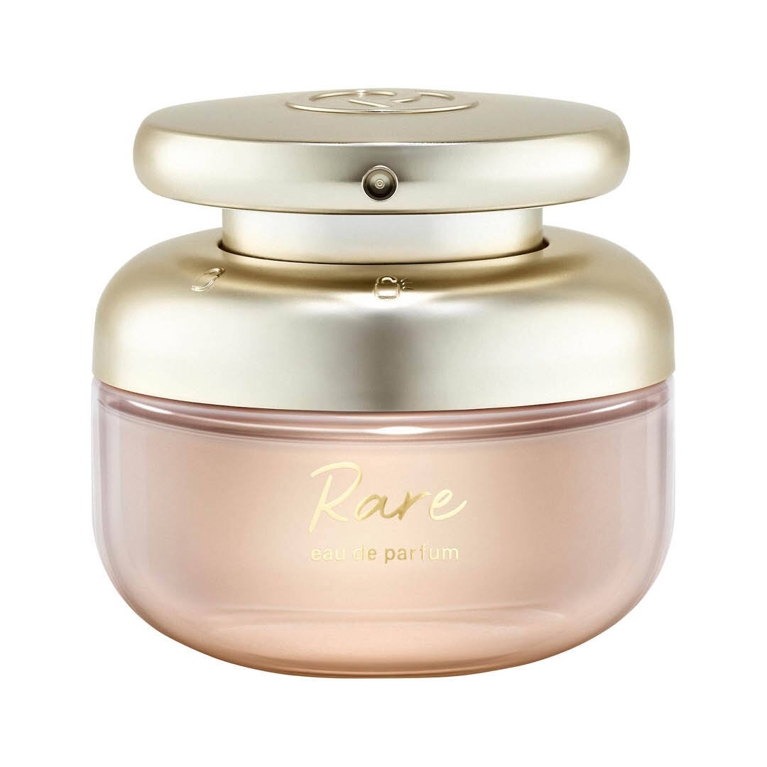 A bottle of Rare Beauty Rare Eau de Parfum for an article about the best beauty products for August 2025.