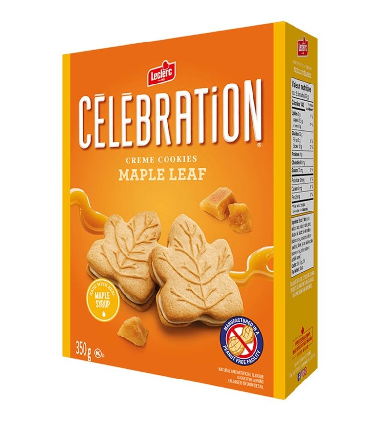 A box of Celebration Maple Cream Cookies for a taste test story on best maple cookies