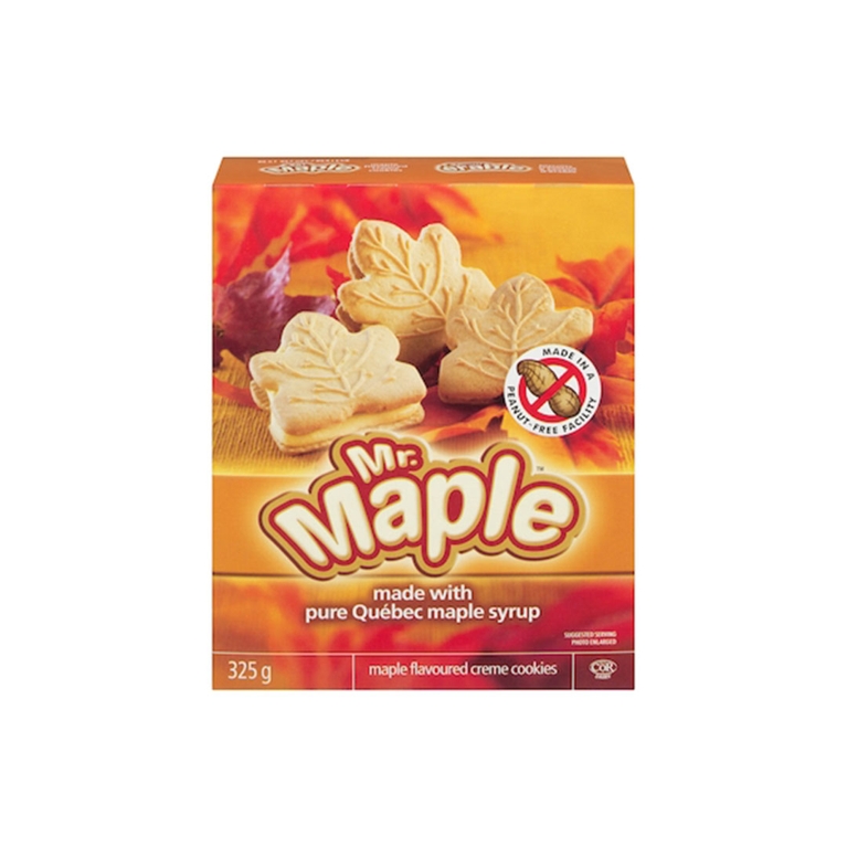 A box of Mr. Maple Cream Cookies for a taste test story on best maple cookies