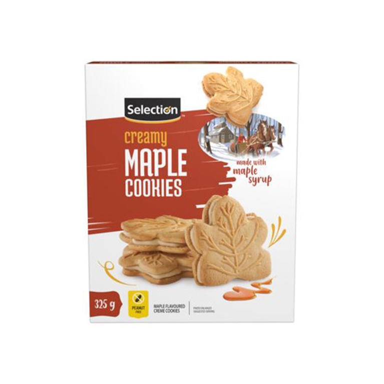 A box of Selection Maple Cream Cookies for a taste test story on best maple cookies