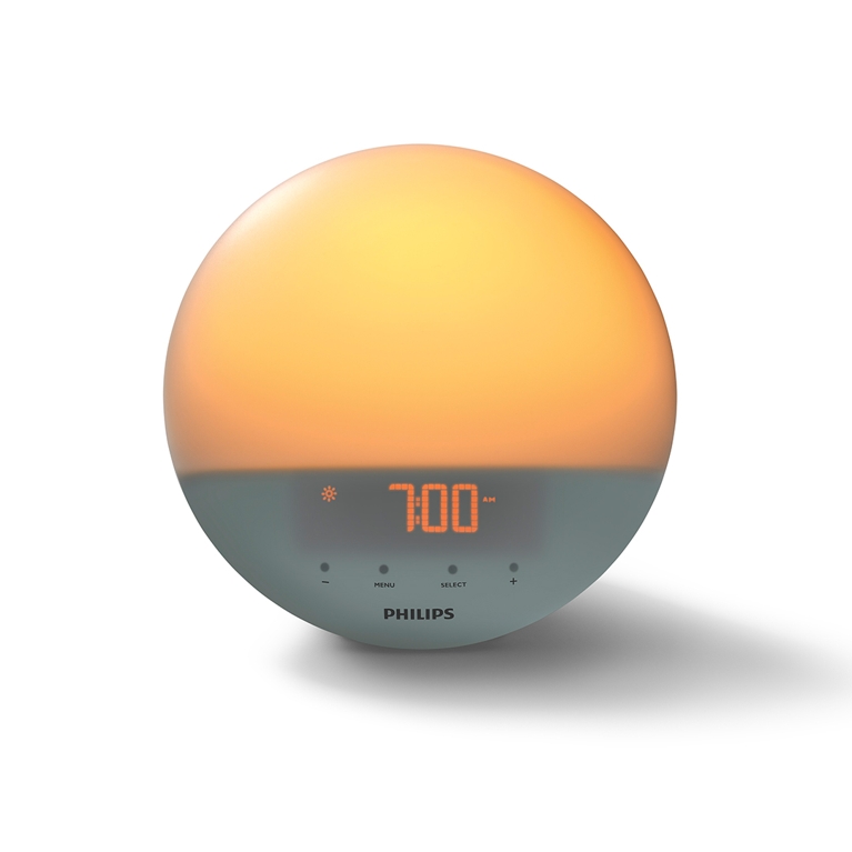 A Philips Smartlight alarm clock