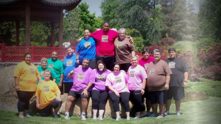 A screenshot from an episode of The Biggest Loser in a Netflix docuseries about the show