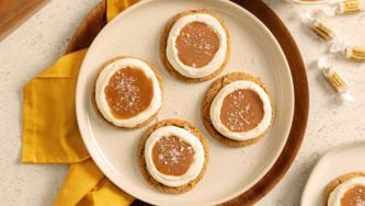 Salted Caramel Ginger Cream Cookies