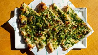 Green Garlic Naan