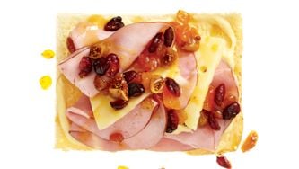 Ham And Cheese Focaccia With Apricot Mostarda