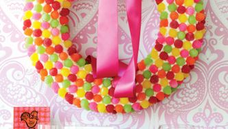 How To Make A Fun, Colourful Gumdrop Wreath
