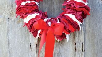 How To Make A Wreath Out Of Old Sweaters