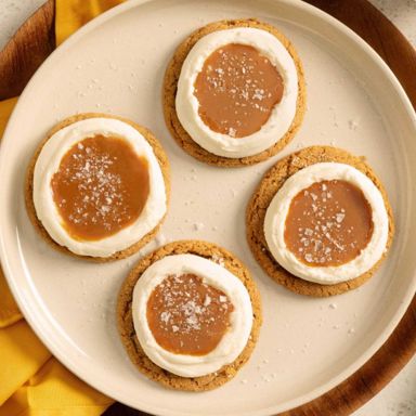 Salted Caramel Ginger Cream Cookies
