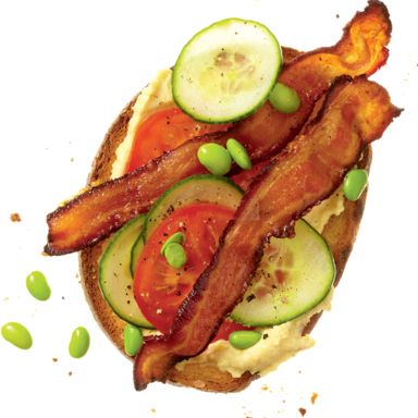 Modern BLT With White-Bean-Wasabi Hummus