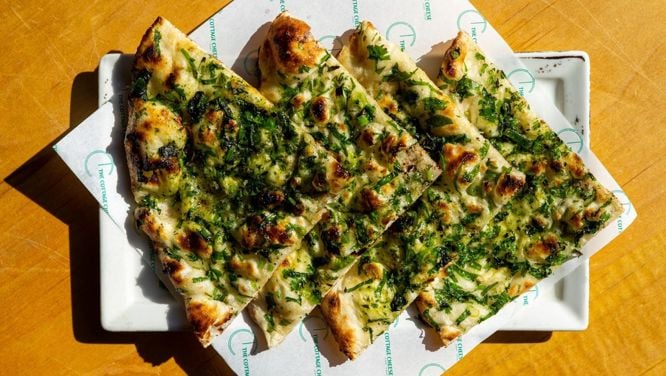 Green Garlic Naan