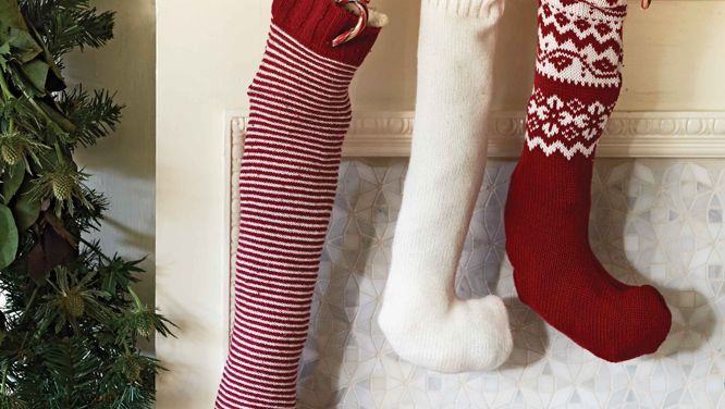 How To Turn Old Sweaters Into Pretty Holiday Stockings