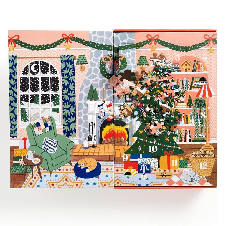 A Galison Home for The Holidays 500 Pieces 12-Day Puzzle Countdown for an article about the best adult advent calendars to shop in 2025.