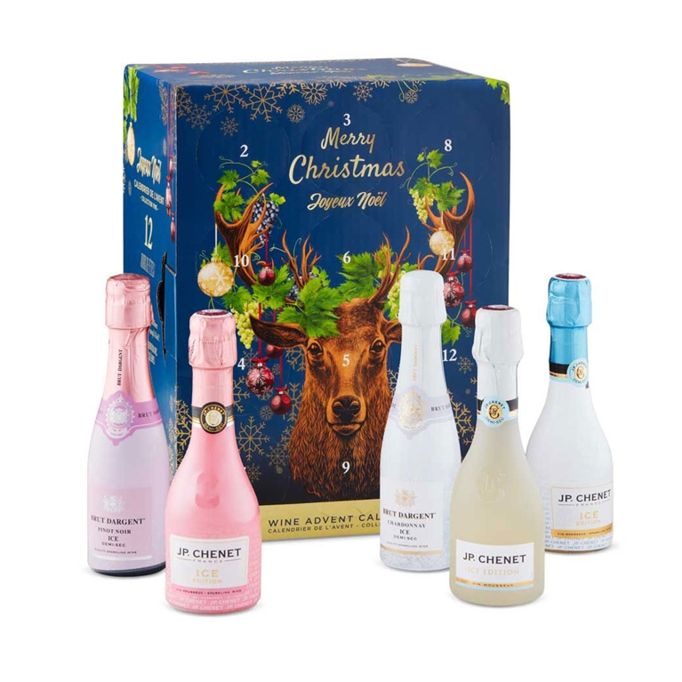 A JP Chenet 12-Bottle Advent Calendar for an article about the best adult advent calendars to shop in 2025.