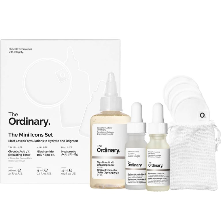 A The Ordinary The Mini Icons Set for an article about the best holiday beauty gift sets for 2025.