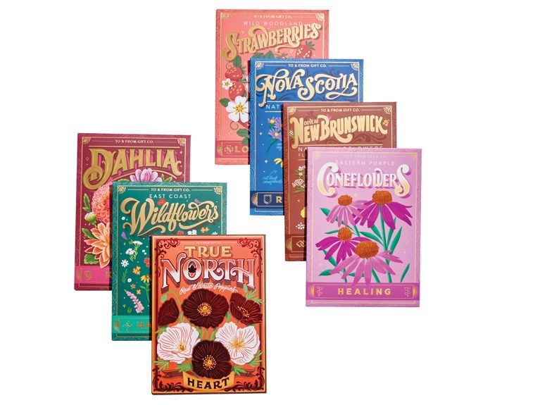 To and From seed packets for best made-in-Canada gift ideas
