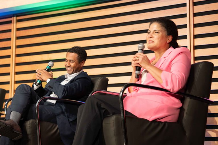 Dr. Cindy Maxwell speaking at last year's summit