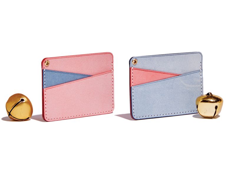 A pair of two-tone card holders from brand Sereniikey.