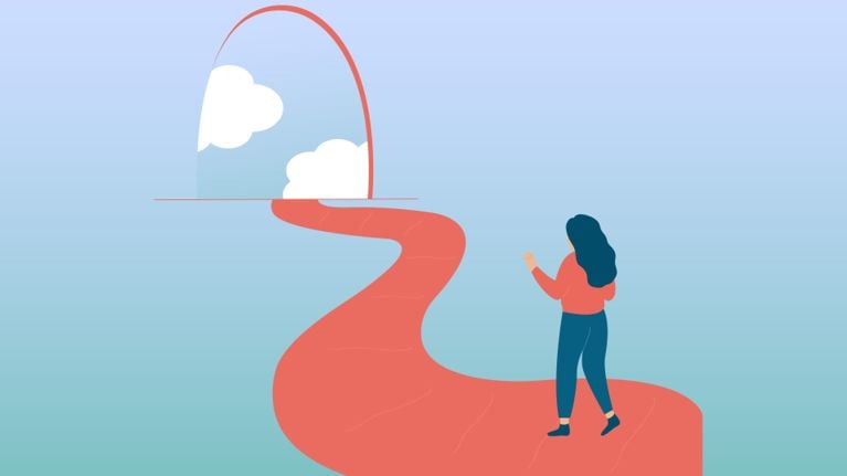 A woman navigates a winding road, for a story about MAID in Canada.