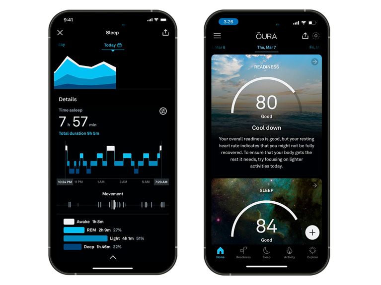 A screenshot of what the Oura app interface looks like for the Oura Ring 4 Review.