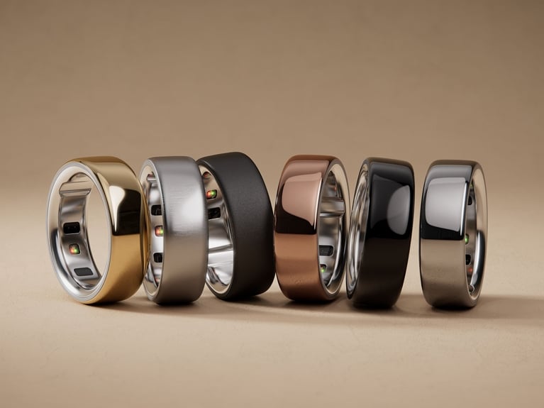 All the Oura rings colours seen together for an Oura Ring 4 Review.