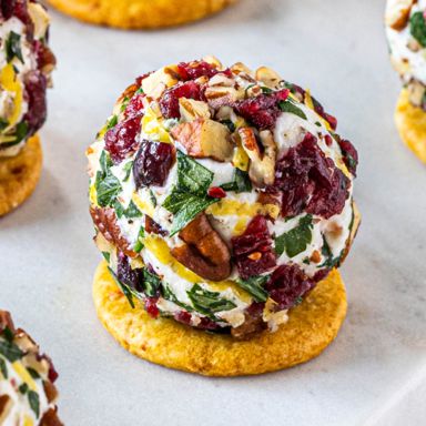 Cranberry-Pecan Cheese Bites