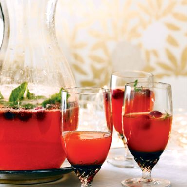 Sparkling Pomegranate Punch Bowl