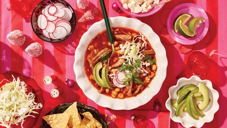 A pink banner reading our best holiday recipes