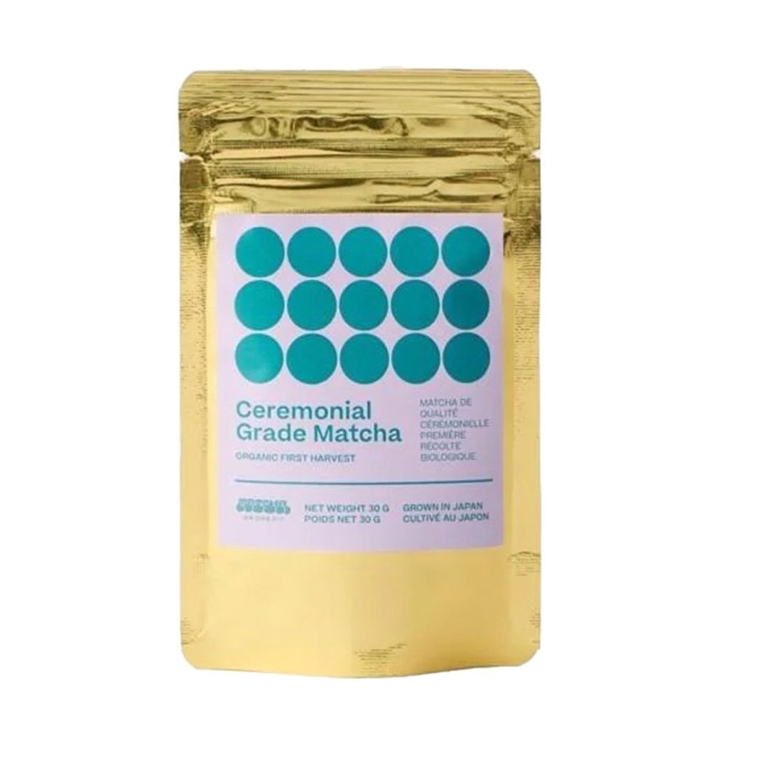 53g gold foil pouch of ceremonial matcha by Matcha Dive