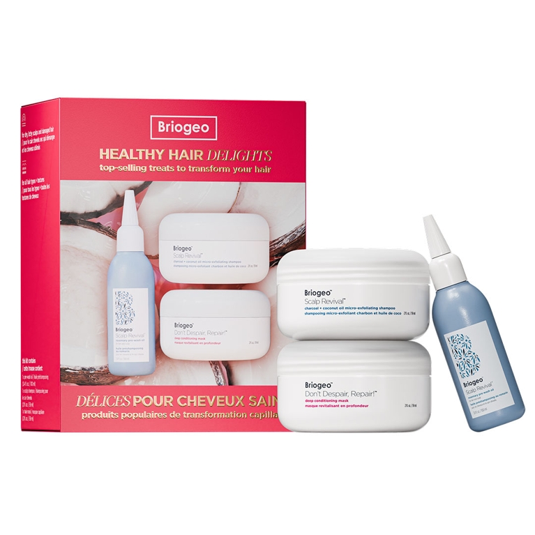 A Briogeo Healthy Hair Delights kit for an article about the best holiday beauty gift sets for 2025.