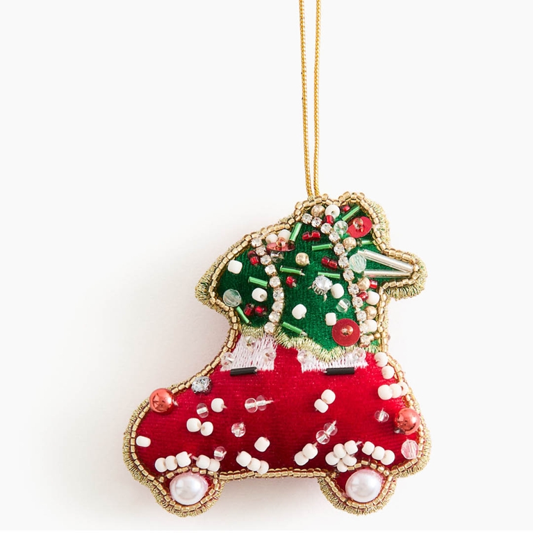 A beaded Christmas ornament for an article about the best H&M Home holiday decor pieces for 2025.