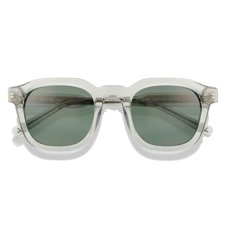Kits aeon sunglasses in white and green