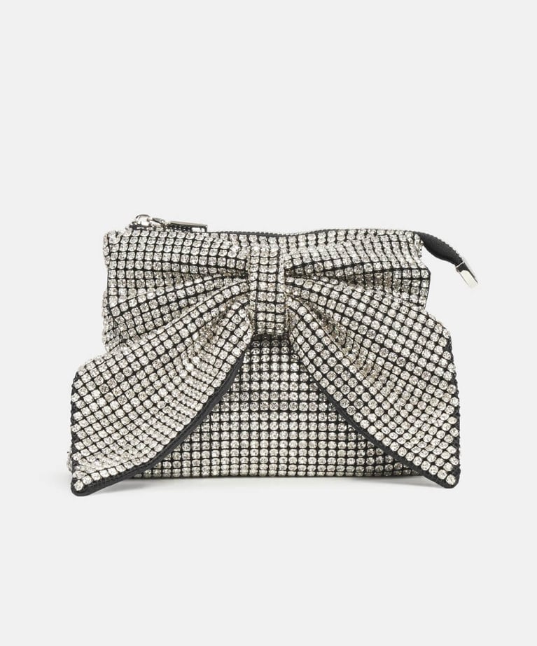 A sequined bow bag from the Melanie Lyne holiday collection.