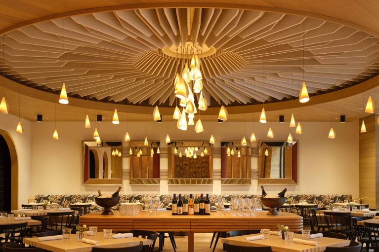 The interior of the Royal Hotel restaurant