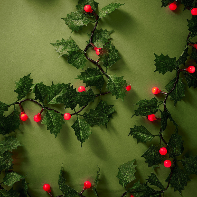 Simons Holiday Collection Sale: Simons Maison Holly Leaves Light-up Garland