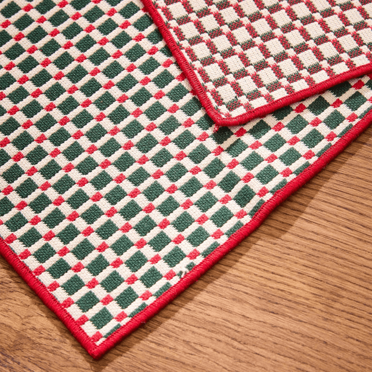 Simons Holiday Collection Sale: Simons Maison Green Checkers Woven Dishcloths