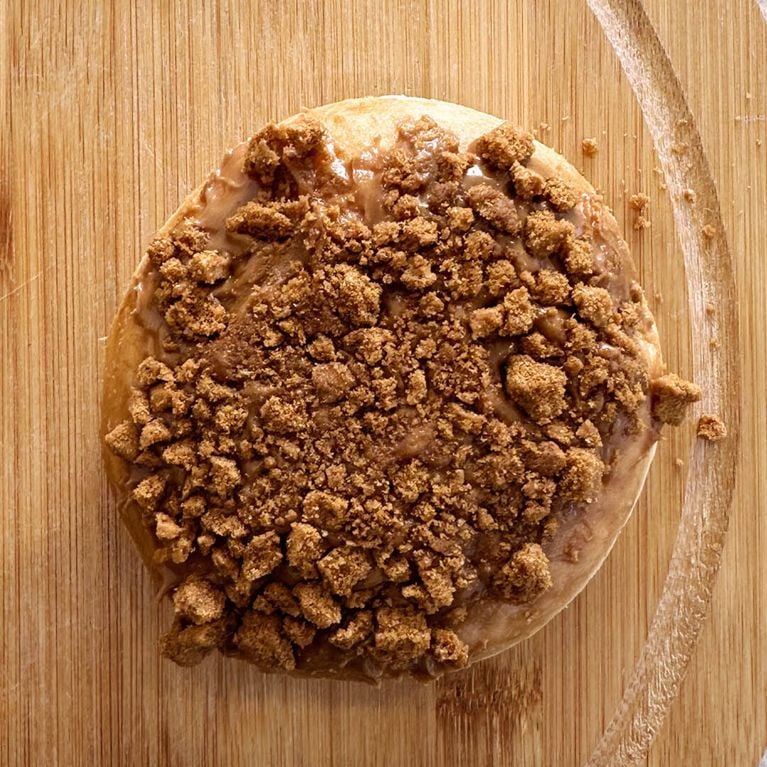 A Tim Hortons Biscoff Boston Cream.