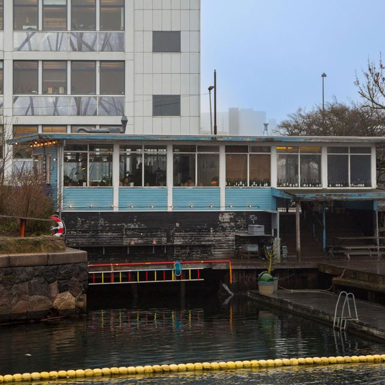 The swimming dock at La Banchina for an article about what to do in Copenhagen.