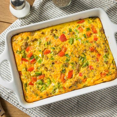 Savoury Egg And Cheese Bake